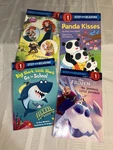 Early Reader Books Lot 4 Kids Beginner Reading Level Panda Shark Princesses. Fixed Price $9.99.
