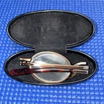 Myspex Folding 18-0 Pla Reading Glasses Made Japan Rust W/case. Fixed Price $29.98.