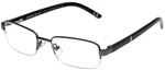 Foster Grant Spare Pair Lyden Gunmetal & Black Semi Rimless Reading Glasses. Fixed Price $15.50.