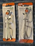 Pair Magnifeye Reading Glasses 2.0 Silver-colored #86011. Fixed Price $12.95.
