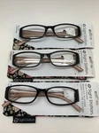 R103 "3 Pair" Foster Grant Sight Station Caity Reading Glasses +1.25 Readers. Fixed Price $21.95.