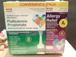 Cvs Convenience Pack Fluticasone Propionate 144 Spray & Fexofenadine Tabs 2026. Fixed Price $11.66.