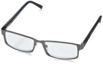Foster Grant Men's Sawyer Multifocus Rectangular Reading Glasses, Matte Dark Gun. Fixed Price $75.98.