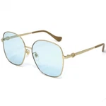 Gucci GG1089SA-004 Women's Gold Frame / Blue Lens Sunglasses. Fixed Price $248.88.