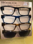 (4) Pair Card Booker +2.50 Reading Glasses & Sunglass Readers. Fixed Price $17.97.