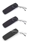 Highlike 3-PACK Blue Light Blocking Reading Glasses W/hard Cases, Semi-frame 4.0. Fixed Price $28.32.