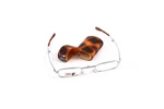Folding Reading Glasses W/ Case, +2.00, Turtle Specs. Fixed Price $12.95.