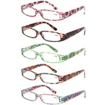Reading Glasses Pairs Ladies Fashion Spring Hinge Readers For Women (5 Mix .... Fixed Price $24.79.