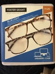 2PK +2.00 Foster Grant Blue Light Protection Reading Glasses Desin Optics 1 Case. Fixed Price $12.00.