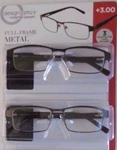 Design Optics Full Frame Metal +3.00 Set Of 2. Fixed Price $21.99.