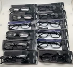 DZ3 "12 Pair" Foster Grant Brandon +1.00 Blk Reading Glasses Readers. Fixed Price $48.00.