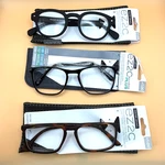 Lot Of 3 Pairs Foster Grant EZ2C +1.00 Readers Reading Glasses W Cases. Fixed Price $24.99.