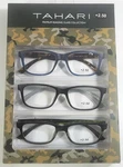 Tahari Premium 3-PACK Reading Glasses Multi Color +2.50 (blue/black/green). Fixed Price $19.99.