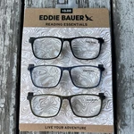 Eddie Bauer Designer Reading Glasses Pack Card Readers +3.00 Black&blue Free. Fixed Price $29.99.