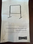 Da-lite 76850SHORT Legs For Ds/cc Accessory In Black One Pair Of. Fixed Price $229.00.