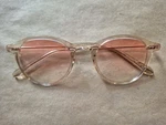 Krew Valance Rose Gold Lucite Ombre Frame Sunglasses Readers 45 21 317C Euc. Fixed Price $79.00.