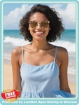 Liansan Leopard Readers Sunglasses Women Spring Hinge Uv 1.0X. Fixed Price $20.00.
