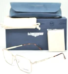 New Longines LG5017-H 032 Rectangle Gold Havana Eyeglasses Authentic Frame 57-15. Fixed Price $200.00.