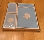 Sea Shell Bridge Playing Card Game Set Case With Bidding Book Lori Moretz New. Fixed Price $18.00.