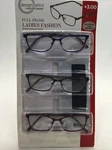 Design Optics By Foster Grant Women Full Frame 3PK Fashion Readers Glasses +3.00. Fixed Price $28.98.