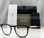 New Dita Falson DTX105-52-01 Round Eyeglasses Black Gold Clear Lens 52MM Optical. Fixed Price $229.99.