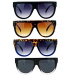 SA106 Retro Oversized Flat Top Mafia Mobster Thick Plastic Fashion Sunglasses. Fixed Price $12.99.