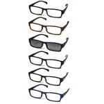 6-PACK Spring Hinges Reading Unisex (5+1 Sunglasses Reader). Fixed Price $14.95.