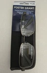 Foster Grant Reading Glasses +1.25 Knox 54 17-136 Gunmetal. Fixed Price $10.88.