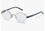 Porsche Design Men's Eyeglasses P8350 Silver Gray Round Frames. Fixed Price $169.00.