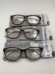 "3 Pair" R35 Foster Grant Coloread +3.25 Kinsey Gold Readers Reading Glasses. Fixed Price $21.95.
