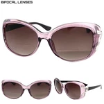 Women Classy Vintage Retro Oval Bifocal Reading Sun Glasses Readers Purple Frame. Fixed Price $13.94.