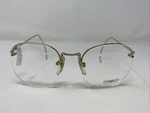Csc Japan Franklin S617S 52-17-140 Antique Gold Half Rim Eyeglasses Frame G307. Fixed Price $56.00.