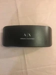Armani Exchange Clamshell Case Sun & Eye Glasses Hard Black Storage Euc. Fixed Price $7.00.