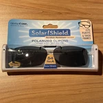 Solar Shield Polarized Clip On Sunglasses 54 Rec Fits Plastic & Thick Frames. Fixed Price $5.99.