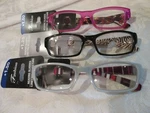 Women's Fashion Reading Glasses 3 Pair - Strengths +1.25 +1.50. Fixed Price $6.99.