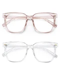 Panner 2PACK Oversized Blue Light Blocking Glasses For Women Square Computer. Fixed Price $37.09.