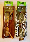 Wink Reading Glasses Women +2.50 Animal Print With Matching Soft Case Nwt. Fixed Price $16.99.
