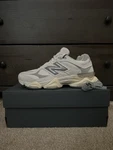 New Balance 9060 In White/grey Size 8.5/WOMEN 10. Fixed Price $125.00.