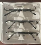 Design Optics By F.g Men's Semi Rimless Metal Glasses 3 Pk +1.25. Fixed Price $13.00.