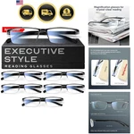Executive Style Reading Glasses Men - Durable Readers With Blue Light Filteri.... Fixed Price $31.99.