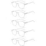 5 Pairs Reading Glasses - Standard Fit Spring Hinge Readers For Men A.... Fixed Price $25.16.