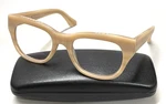 Caddis The Miklos 0.00 Bone Brown Plastic Blue Light Eyeglasses Frames. Fixed Price $75.00.