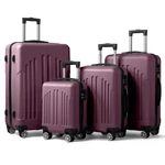 Violet 4-IN-1 Trolley Case, Curved Vertical Stripes Design, Multi-size Set. Fixed Price $161.59.