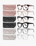 Ccvoo 6-PACK Blue Light Reading Glasses +1.75 Cat-eye Style Mix Colors. Fixed Price $17.99.