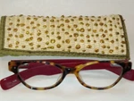 Eyebobs Professor 2166 T6 Women's Cat Reading Glasses +2 Tortoise Red W/case. Fixed Price $44.99.