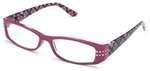Aj Morgan Womens Dark Pink Glasses Rhinestone Readers Plaid Design +1.50. Fixed Price $14.95.