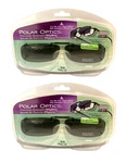 2 Optics 54 Rec Black Polarized Frameless Clip On Sunglasses W. Case. Fixed Price $12.99.