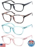 Hapjoys Reading Glasses For Women +1.50 Blue Light Blocking Readers Square. Fixed Price $34.99.