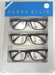 Perry Ellis Premium Mens Reading Glasses 3 Pack +2.50 Dark Blue, Brown, Black. Fixed Price $19.99.