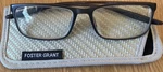 Foster Grant Ironman IM2003 Gray Reading Glasses 2.25 Silver Sleeve Case. Fixed Price $10.80.